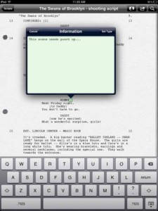 Final Draft Reader for iPad 3