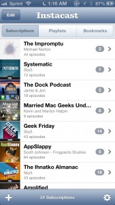 Instacast features a beautifully simple and clean interface that pleases the minimalist in all of us.