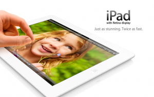 The iPad with Retina display