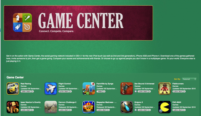 Apple game center как удалить игру