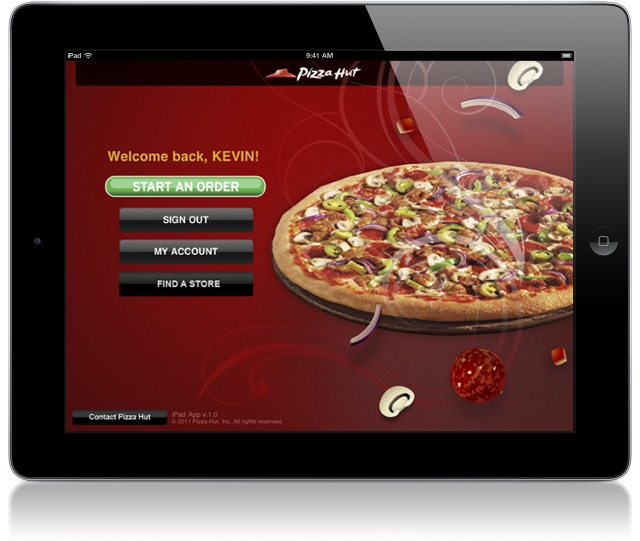 Pizza Hut HD App Arrives For iPad