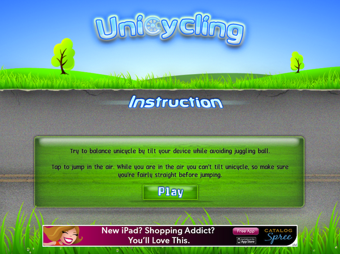 Quirky App Of The Day: Unicycling